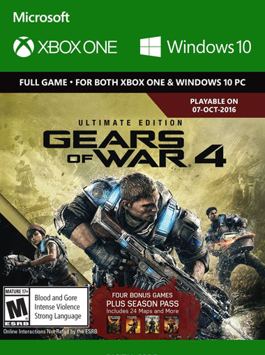 Gears of War 4 Ultimate Edition - Xbox One/Windows 10 (Digital Code) cd key