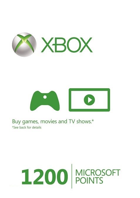 Microsoft Xbox Live 1200 Points (EU) cd key